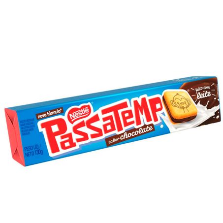 Biscoito rech passatempo 130g chocolate