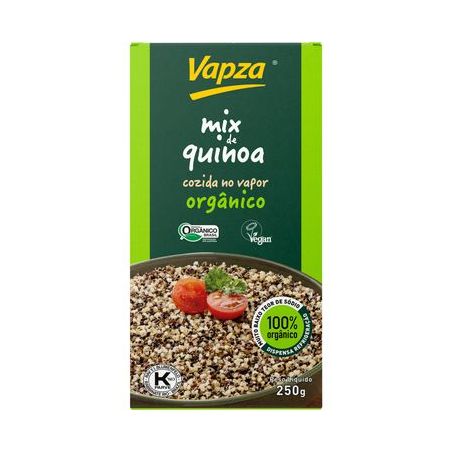 MIX DE QUINOA COZIDA VAPZA 250G ORGANICA