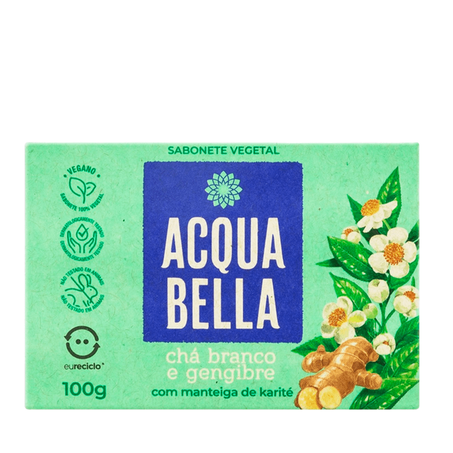 SAB.LIVY 100G ACQUA BELLA CHA BRANCO/GENG.
