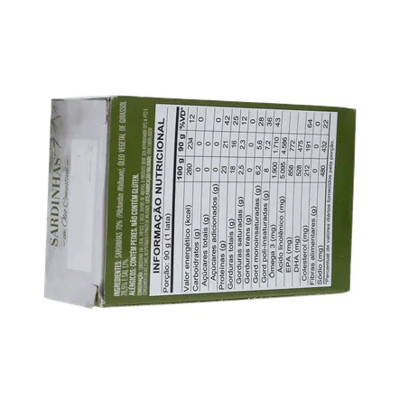 SARDINHA IMPORTADA MARROQUINA SAFI COM ÓLEO CAIXA 125G 360-14