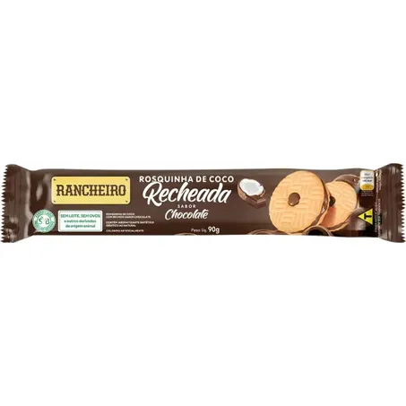 Bisc rancheiro 90g chocolate c/ coco
