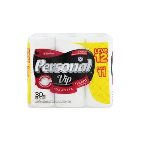 PAPEL HIG.PERSONAL VIP L12 P11 NEUTRO F.DUPLA CX 6.0