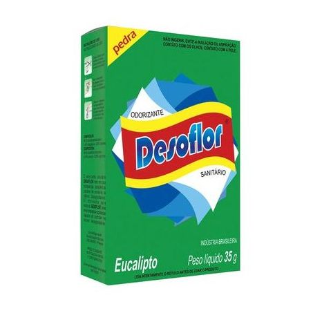 Desinfetante pedra sanitaria desoflor eucalipto 35g