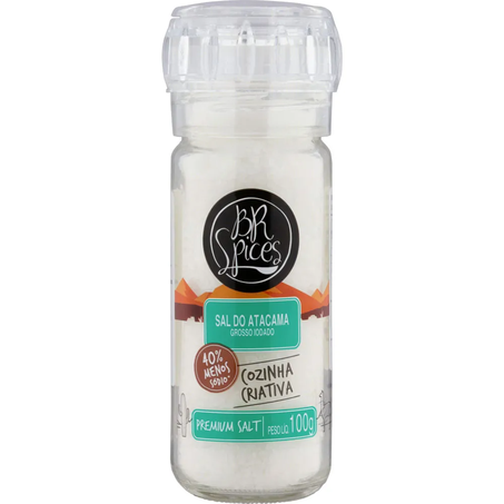 Sal do Atacama Br Spices com Moedor Vidro 100G