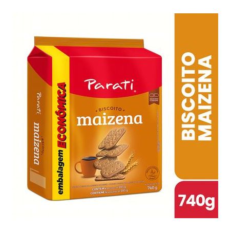 Biscoito Doce Parati Maizena Pacote 740gr - Embalagem econômica