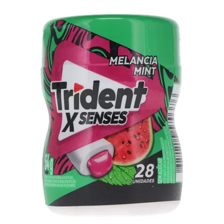 Goma de Mascar x Senses Sabor Melância Trident 54g | Super Koch