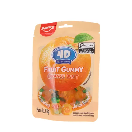 Bala amos gelat 4d gummy orange 72g 360-1