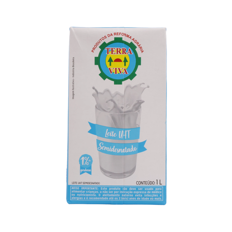 LEITE LONGA VIDA TERRA VIVA SEMIDESNATADO 1L 360-30