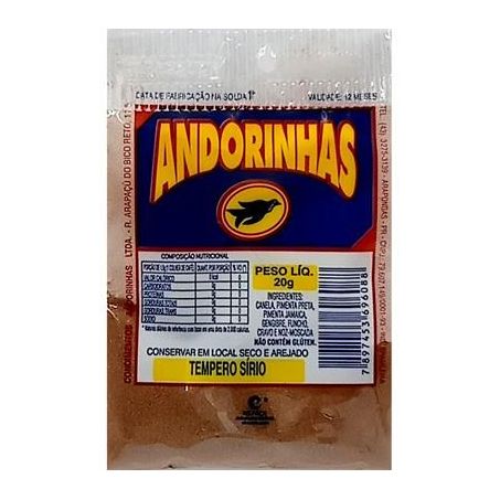 Tempero Andorinhas 20g Sirio