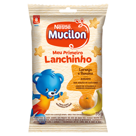 Snack mucilon meu primeiro lanchinho laranja & banana 35g