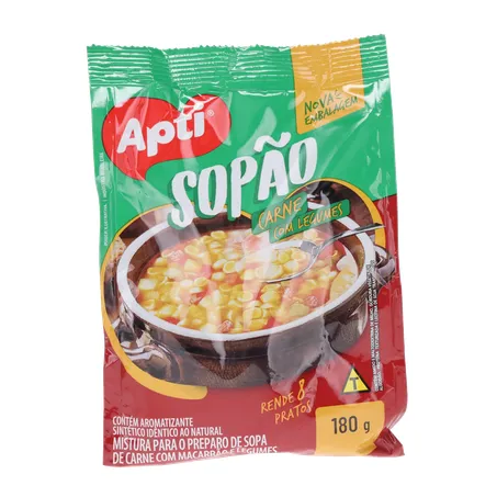 Sopão Carne com Macarrão e Legumes Apti 180g 360-35