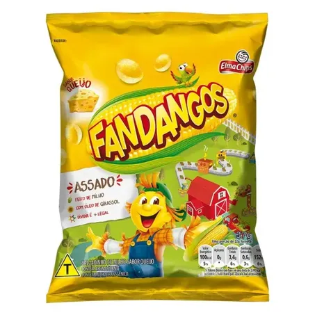 SALGADINHO DE MILHO QUEIJO FANDANGOS 37 G         