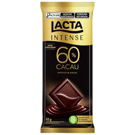 Choc lacta intense 85g 60p cacau origina