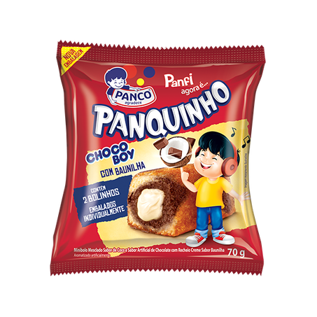 Mini Bolo Panco Panquinho Choco Boy 70g 
 