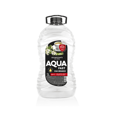 Desinfetante Aquafast Chá Branco embalagem econômica 5L