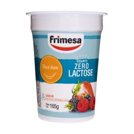 IOGURTE FRIMESA ZERO LACTOSE FRUTAS VERME165G COPO