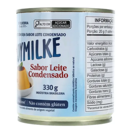 Alimento À Base de Soja Soymilke Sabor Leite Condensado Sem Lactose Lata 330gr 360-4