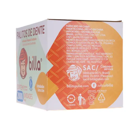 PALITO DENTAL BILLA 2.000 UNIDADES 360-7
