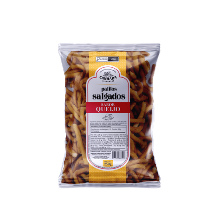 PALITO SALGADO CANHADA ALIMENTOS QUEIJO PACOTE 250G