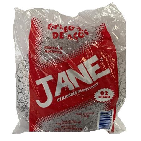 ESFREGÃO AÇO JANE C/2 15G