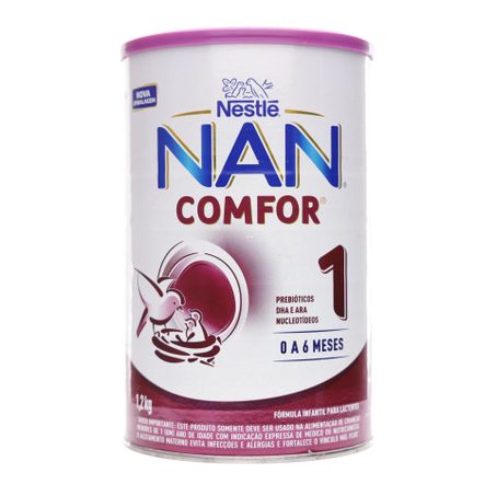 Leite nestle nan comfort 1 0 à 6 meses 1.2kg 360-0