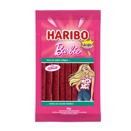 BALA DE GELATINA CEREJA ÁCIDA BARBIE HARIBO