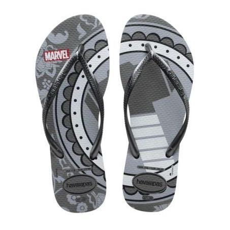 CHINELO HAVAIANAS SLIM MARVEL CINZA ACO 29/30
