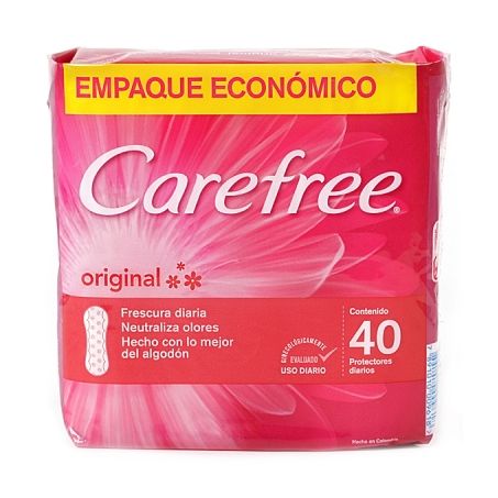 PROTETOR DIÁRIO S/ABAS CAREFREE PROTEÇÃO C/40 UN