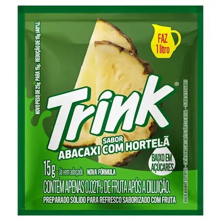 Refresco em po trink abacaxi/hortela 15g