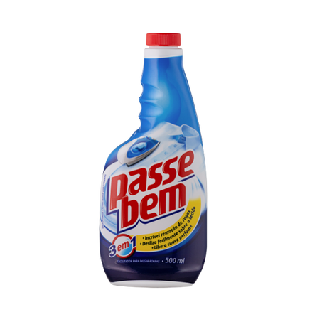 Facilitador De Passar Roupas Passe Bem 3 Em 1 Refil Frasco 500ml 
 