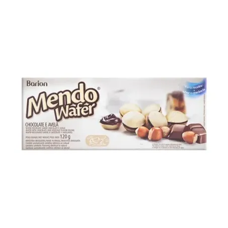 Chocolate Wafer Barion Mendo Recheio De Chocolate e Avelã 120g 
 