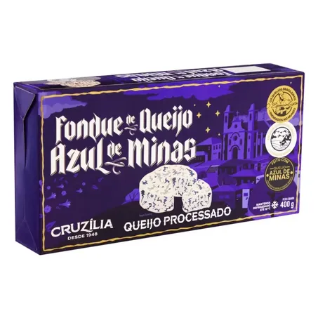 Fondue Cruzília De Queijo Azul De Minas Caixa 400g 
 