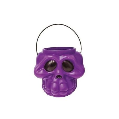 Cabeça esqueleto kids roxa Halloween Brasilflex