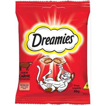 Petisco p/ gatos dreamies salmao 40g