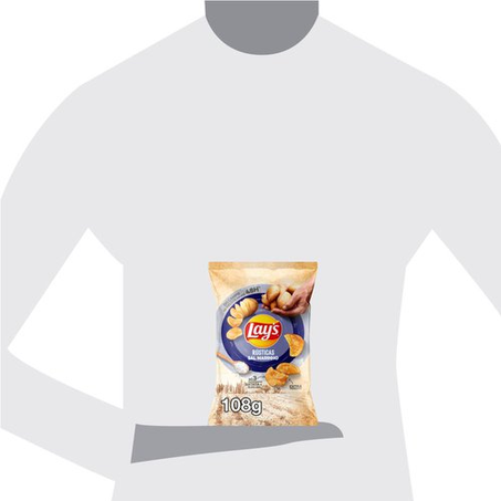 Batata Frita Lays Rústica Sal Marinho 108g 360-1