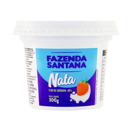 Nata creme de leite fazenda santana pote 300g