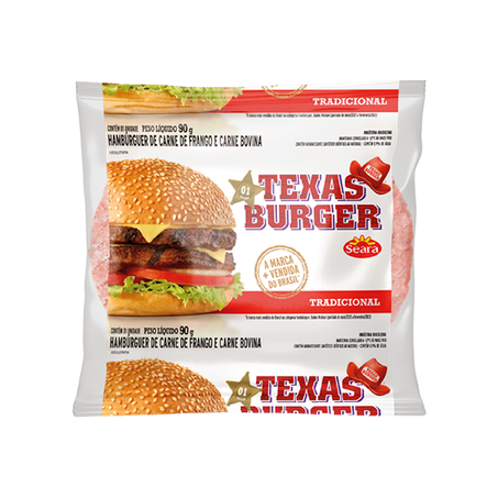Hamburguer seara texas burguer 90g*