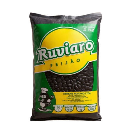 FEIJÃO PRETO RUVIARO TIPO1 1KG