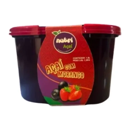 AÇAÍ NUTRI PT 1,5 L MORANGO