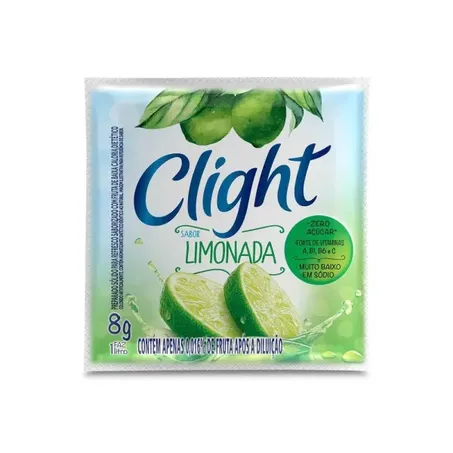 Refresco em Pó Clight Limonada 8G