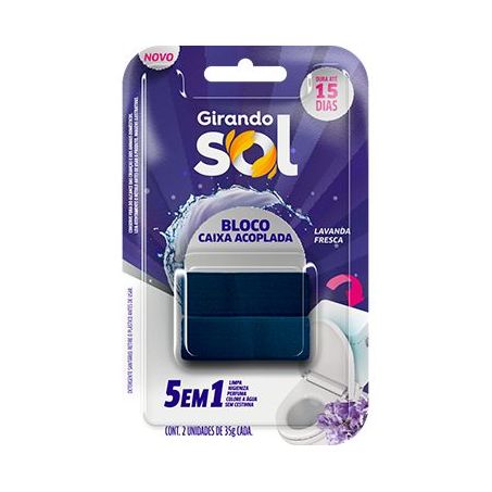 Bloco sanit.girando sol cx acopl.35gr lav.fresca