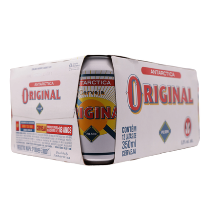 Cerveja antarctica original pilsen 350ml caixa com 12un 360-52