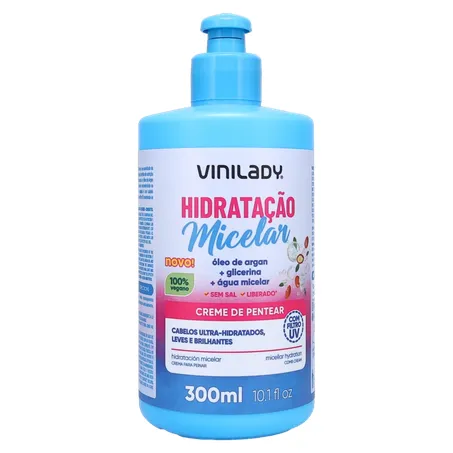 Creme de Pentear Vinilady Hidratação Micelar Frasco 300ml 360-35