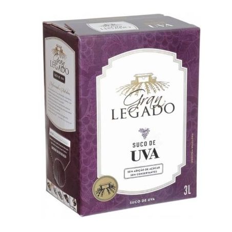 Suco uva tinto gran legado 3l