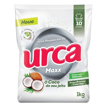 SABÃO EM PÓ ROUPAS BRANCAS E COLORIDAS COCO URCA MAXX