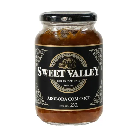 Doce Abobora Sweet Valley 430g Cremosa Coco