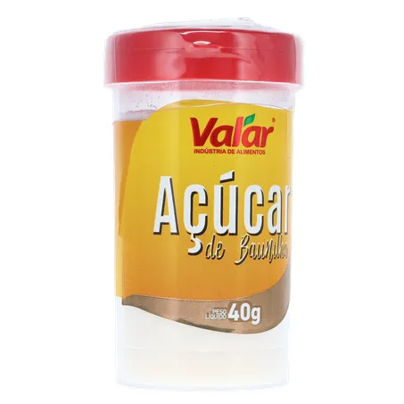 Acucar baunilha valar tubo 40g 360-34