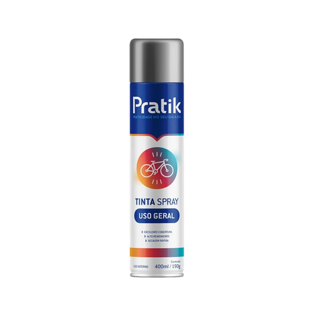 Tinta spray pratik 400ml grafite uso geral
