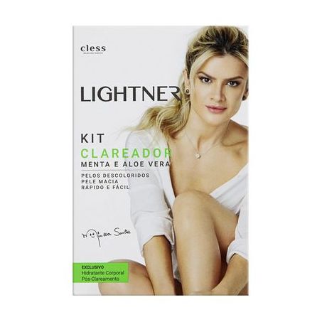 Kit Clareador Cless Lightner Não Levanta Pó Aloe Vera Embalagem 1UN