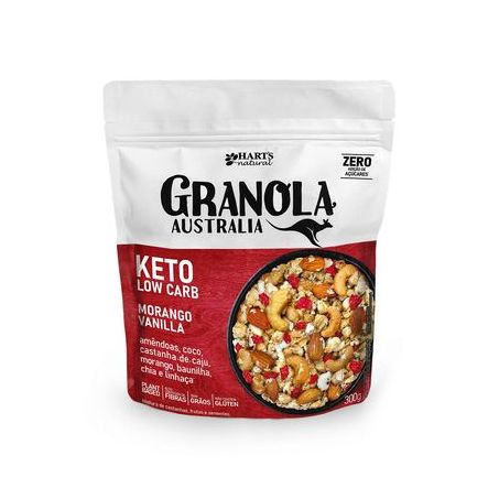 Granola austr keto harts morango 300g